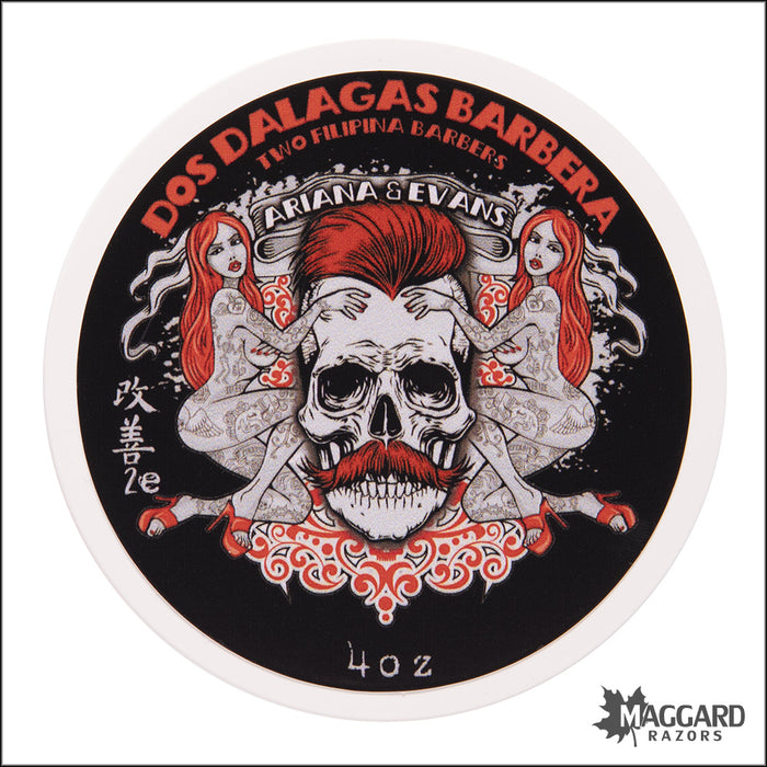 Ariana and Evans Dos Dalagas Barbera Artisan Shaving Soap, 4oz - Kaizen 2e Base