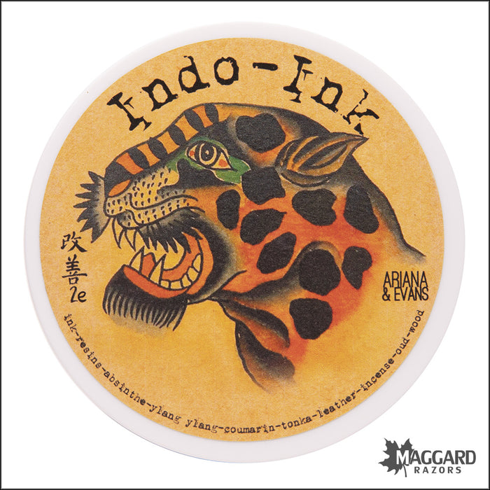 Ariana and Evans Indo Ink Artisan Shaving Soap, 4oz - Kaizen 2e Base