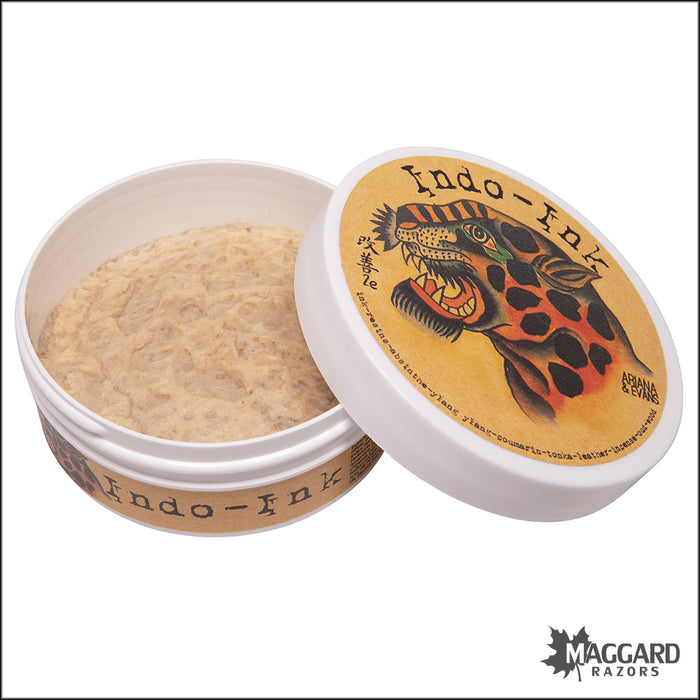 Ariana and Evans Indo Ink Artisan Shaving Soap, 4oz - Kaizen 2e Base