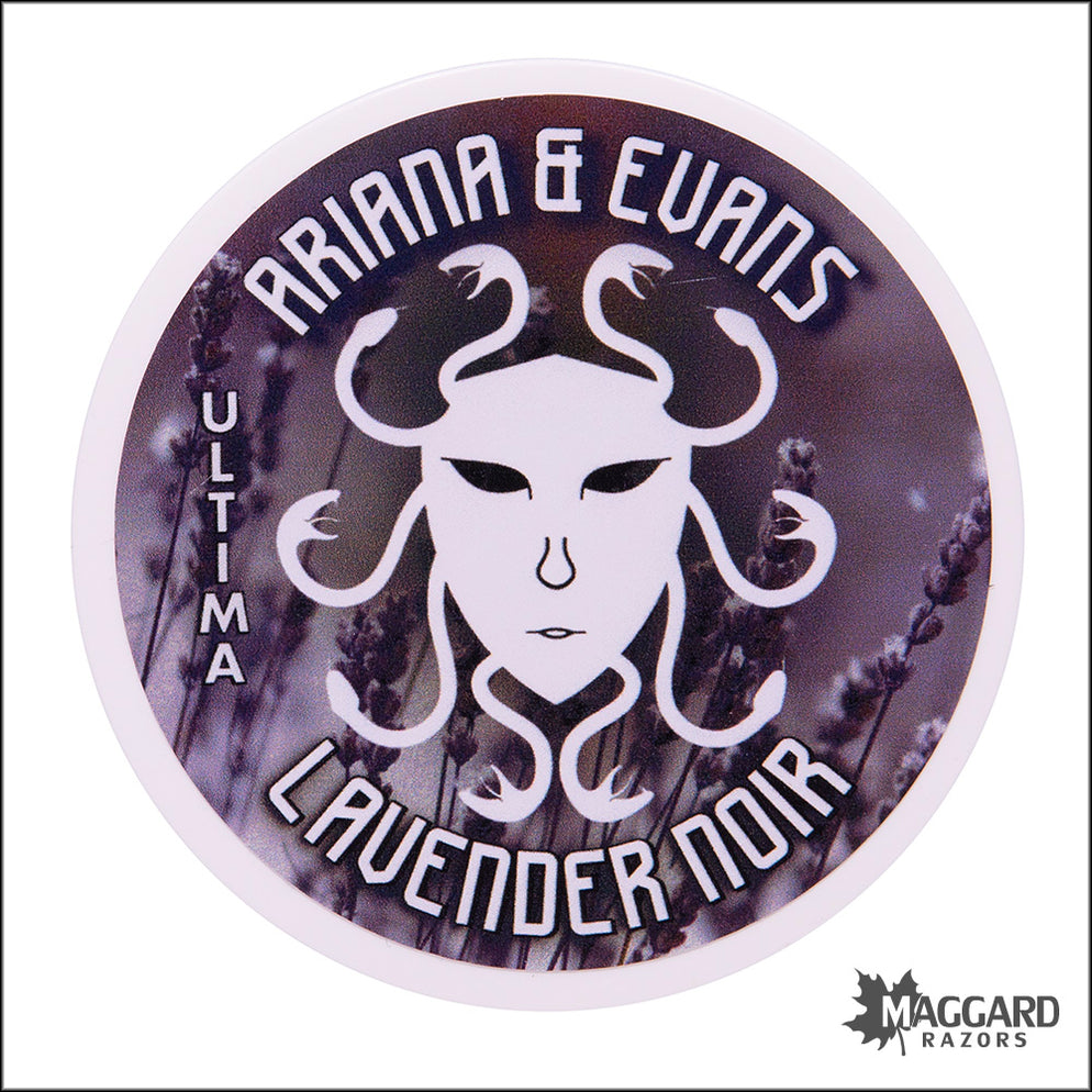 Ariana and Evans Ultima Lavender Noir Artisan Shaving Soap, 4oz