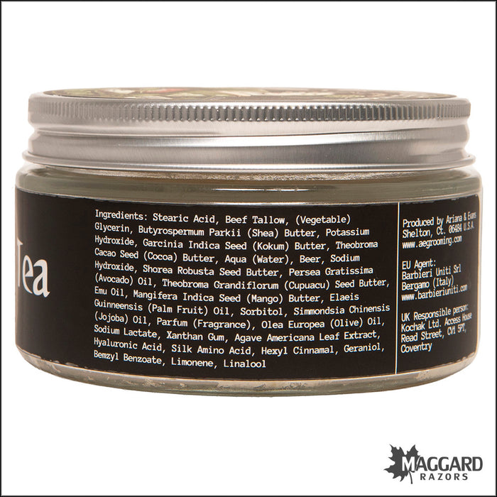 Ariana and Evans Matcha Tea Ultima Artisan Shaving Soap, 4oz