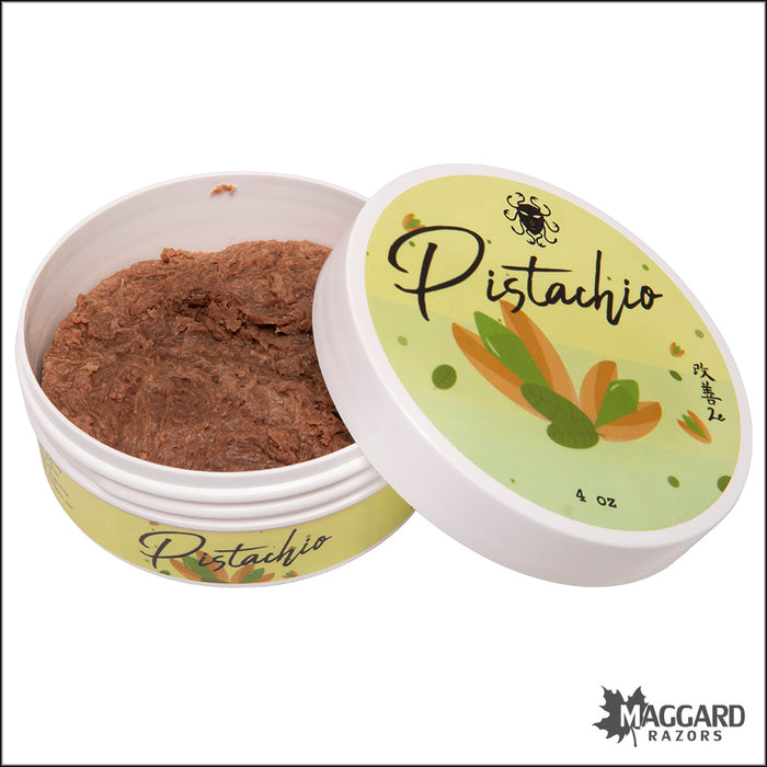 Ariana and Evans Pistachio Artisan Shaving Soap, 4oz - Kaizen 2e