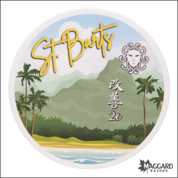 Ariana and Evans St. Barts Artisan Shaving Soap, 4oz - Kaizen 2e Base