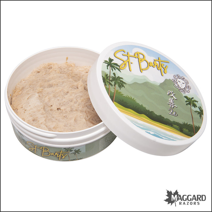Ariana and Evans St. Barts Artisan Shaving Soap, 4oz - Kaizen 2e Base