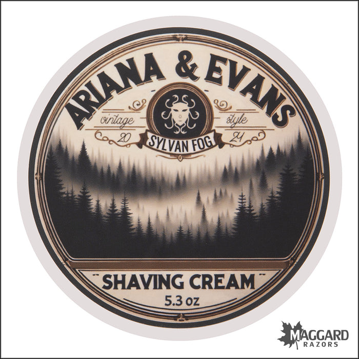 Ariana and Evans Sylvan Fog Artisan Shaving Cream, 5.3oz