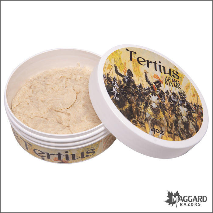 Ariana and Evans Tertius Artisan Shaving Soap, 4oz - Kaizen 2e Base