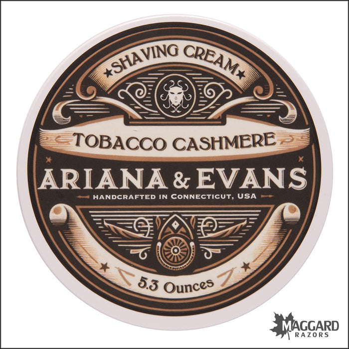Ariana and Evans Tobacco Cashmere Shaving Cream, 5.3oz