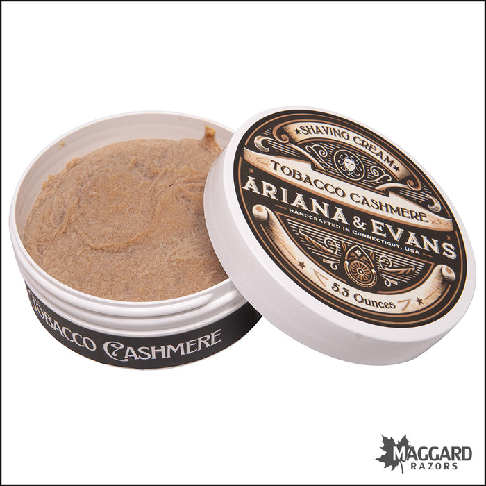 Ariana and Evans Tobacco Cashmere Shaving Cream, 5.3oz