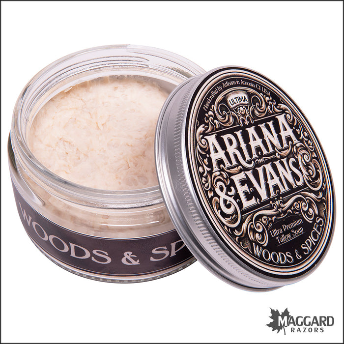 Ariana and Evans Ultima Woods and Spices Shaving Soap, 4oz