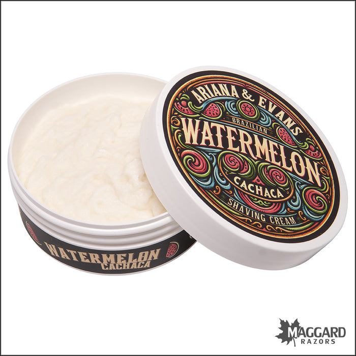 Ariana and Evans Watermelon Cachaca Artisan Shaving Cream, 5.3oz