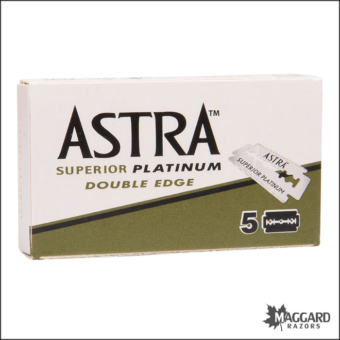 Astra Superior Platinum Double Edge Blades, 5 blades