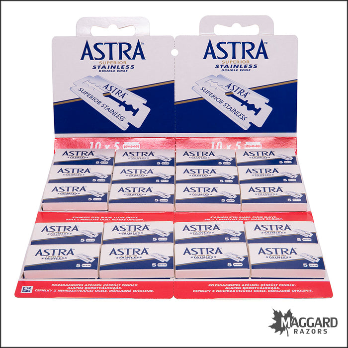Astra Stainless Double Edge Razor Blades