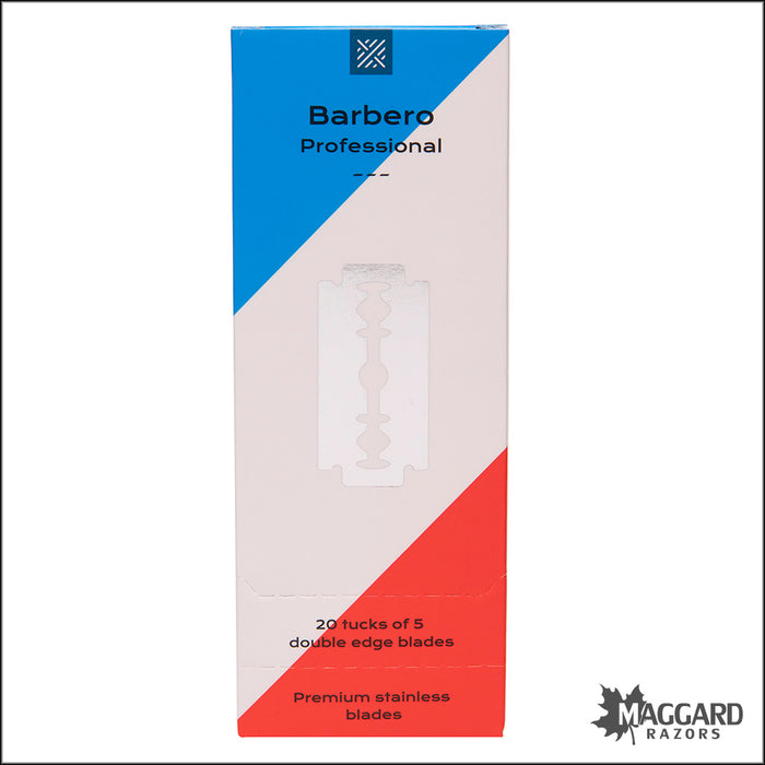 Barbero Professional Platinum Coated Stainless Steel Double Edge Razor Blades