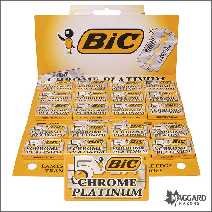 Bic Chrome Platinum Double Edge Razor Blades