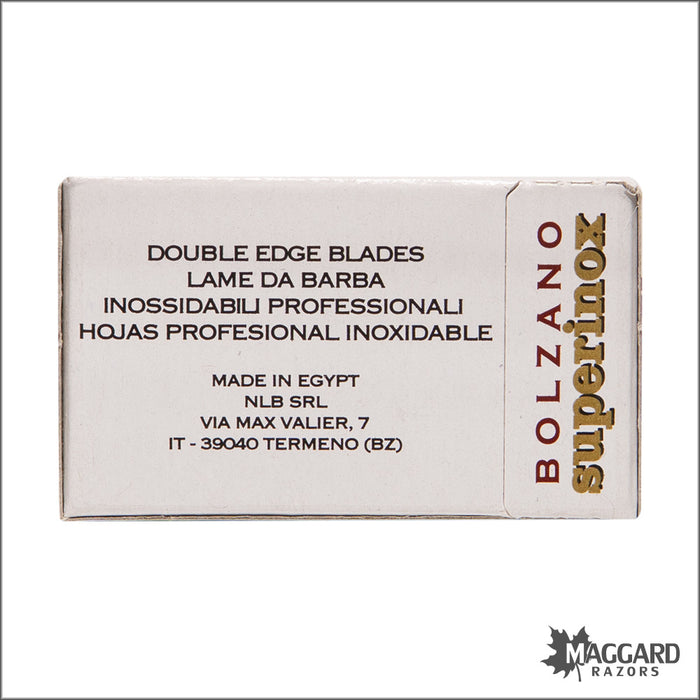 Bolzano Superinox Double Edge Razor Blades