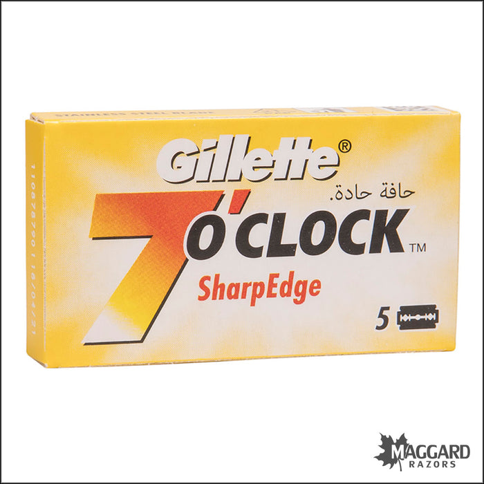 Gillette 7 O'Clock SharpEdge Double Edge Safety Razor Blades