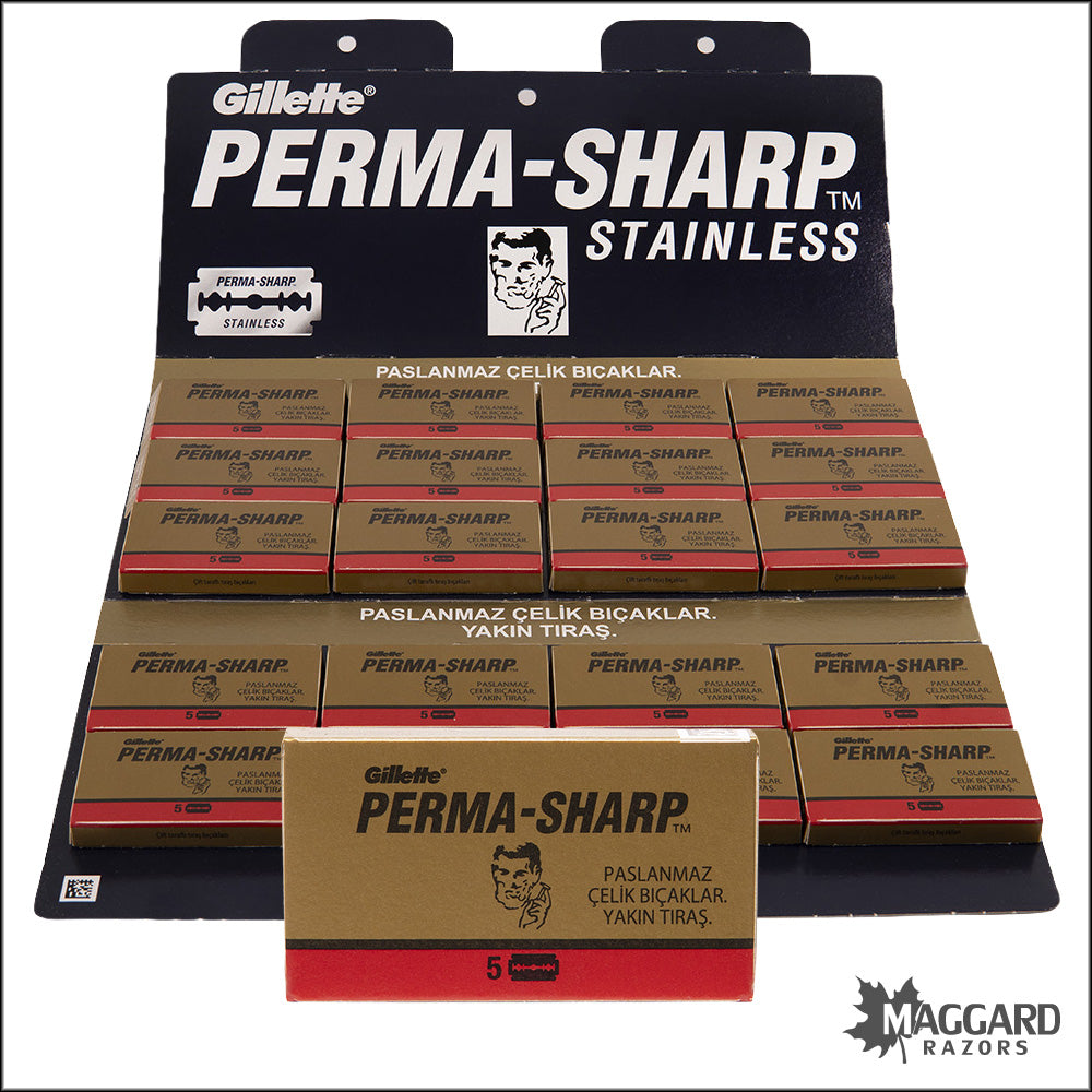 Gillette Perma-Sharp Double Edge Razor Blades — Maggard Razors