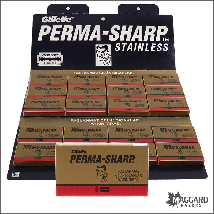 Gillette Perma-Sharp Double Edge Razor Blades