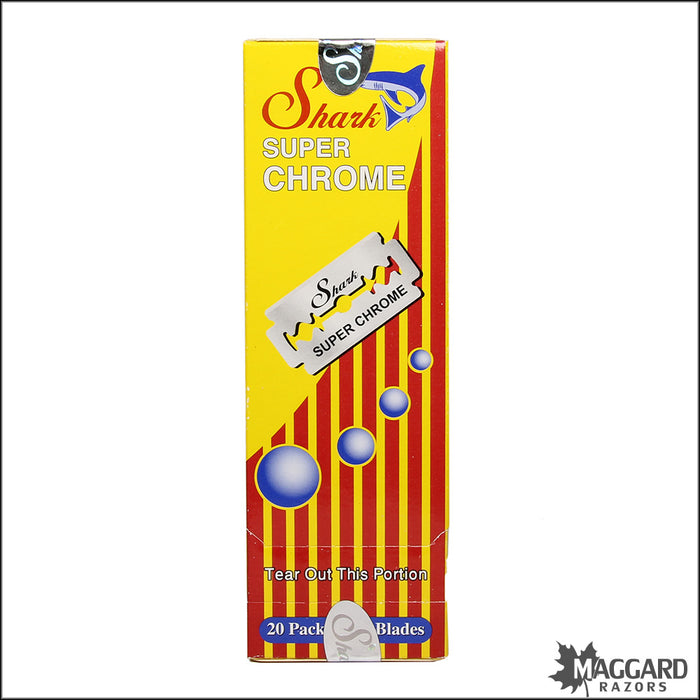 Shark Super Chrome Stainless DE Safety Razor Blades