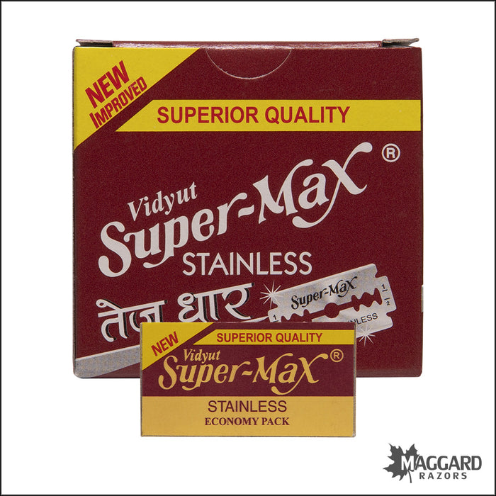 Super-Max Stainless Double Edge Safety Razor Blades