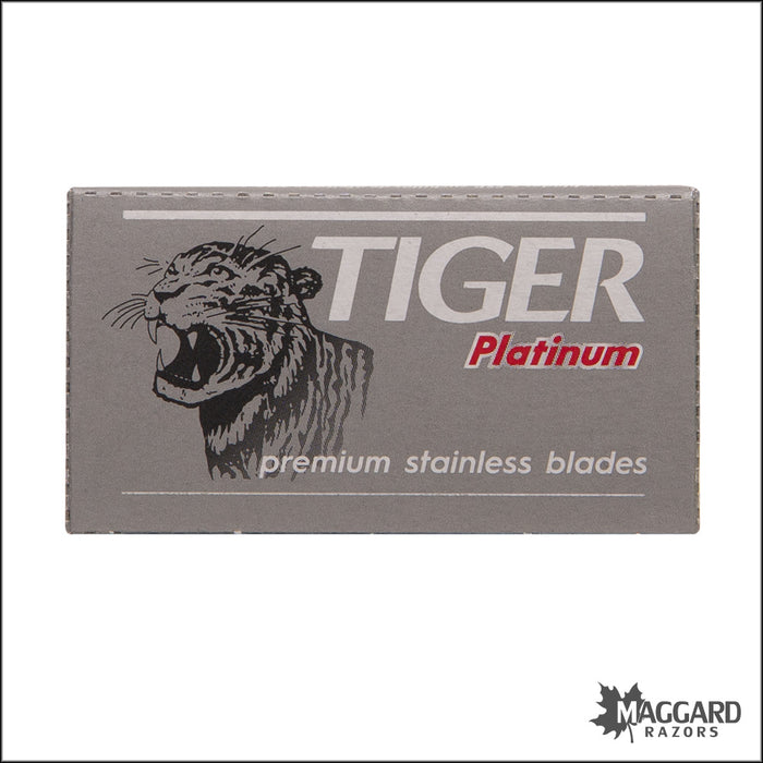 Tiger Platinum Premium Stainless DE Safety Razor Blades