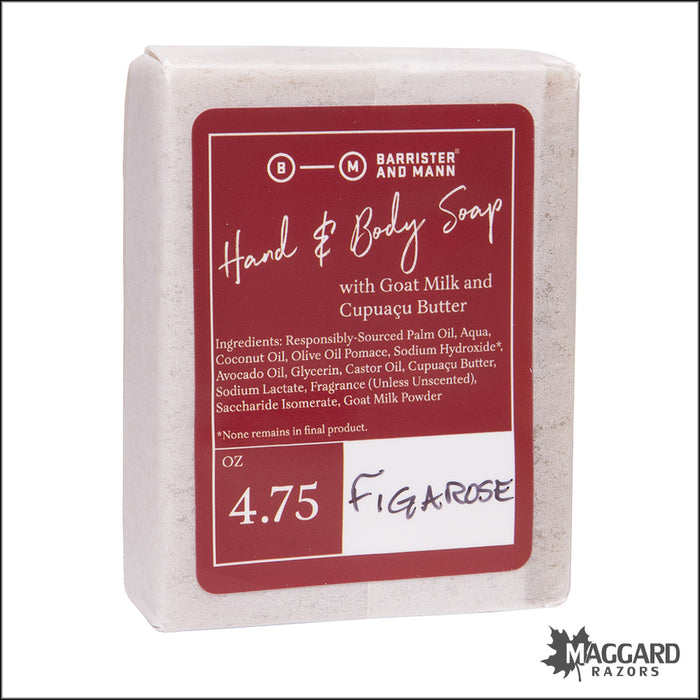 Barrister and Mann Figarose Hand and Body Soap, 4.75oz - Seasonal Release