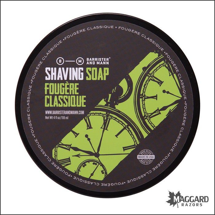 Barrister and Mann Fougère Classique Artisan Shaving Soap, 4oz