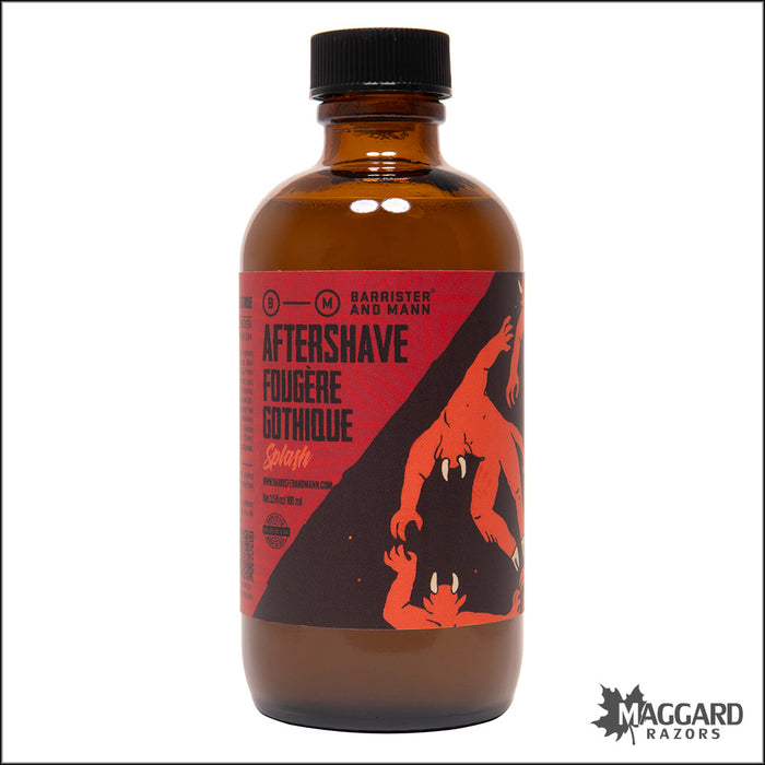 Barrister and Mann Fougère Gothique Aftershave Splash, 3.5oz