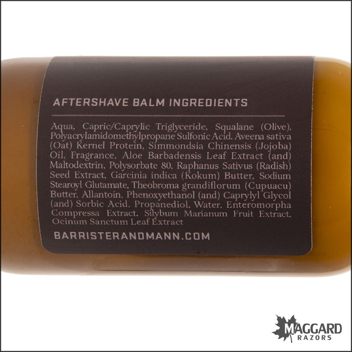 Barrister and Mann Leviathan Aftershave Balm, 3.75oz - Seasonal Release