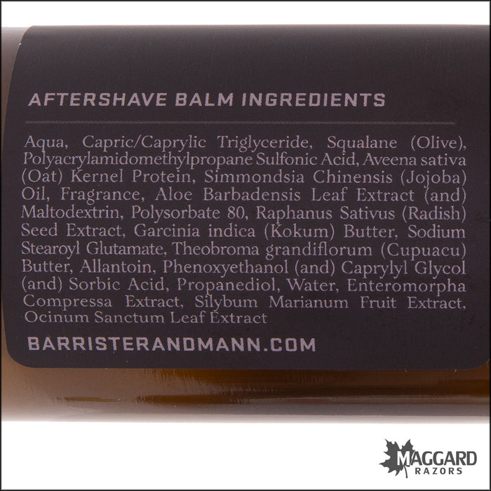 Barrister and Mann Leviathan Aftershave Balm, 3.75oz - Seasonal Release