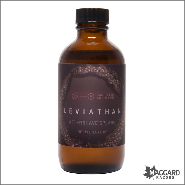 Barrister and Mann Leviathan Artisan Aftershave Splash, 3.5oz - Seasonal Release