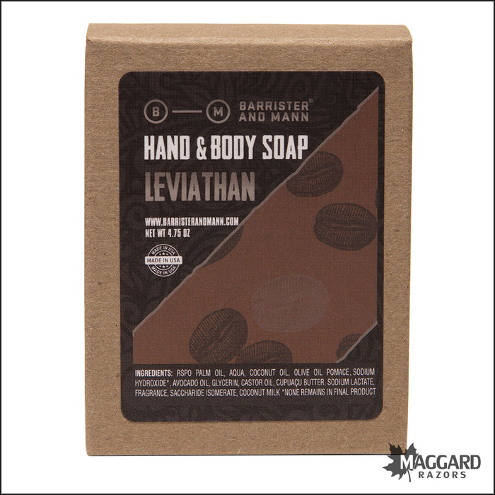 Barrister and Mann Leviathan Hand and Body Soap, 4.75oz - Seasonal Release