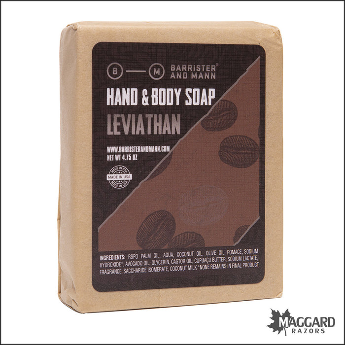 Barrister and Mann Leviathan Hand and Body Soap, 4.75oz - Seasonal Release