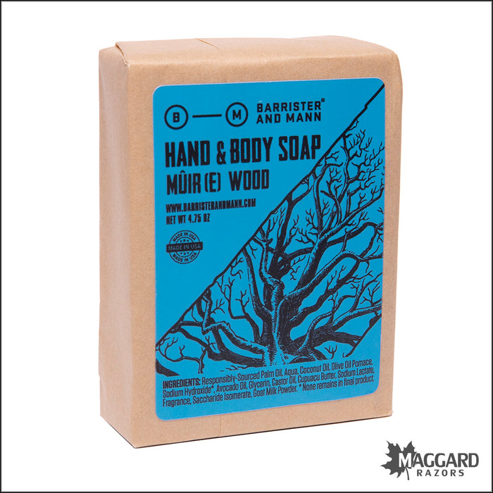 Barrister and Mann Mûir(e) Wood Hand and Body Soap, 4.75oz