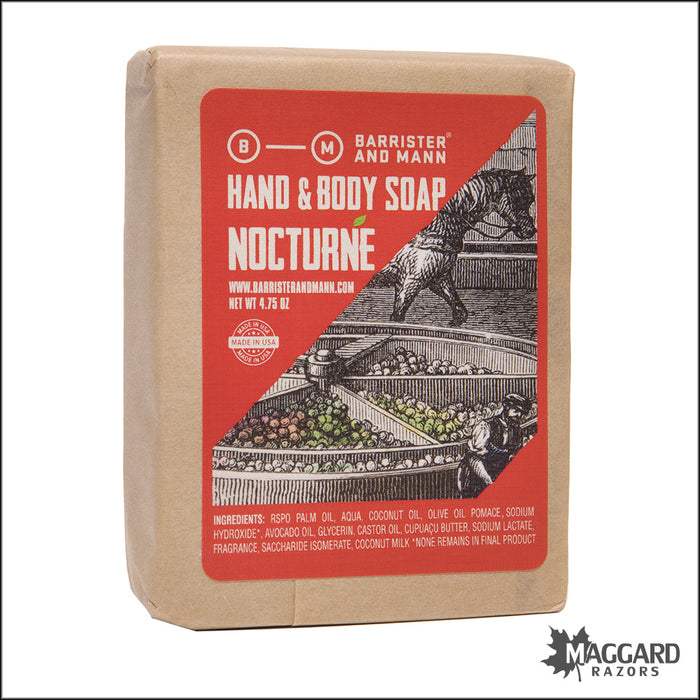 Barrister and Mann Nocturne Hand and Body Soap, 4.75oz - Seasonal Release