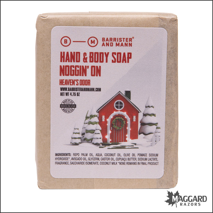 Barrister and Mann Noggin' On Heaven's Door Hand and Body Soap, 4.75oz - Seasonal Release