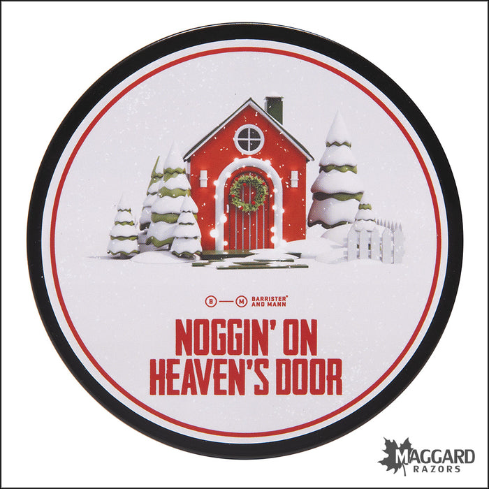 Barrister and Mann Noggin' On Heaven's Door Artisan Shaving Soap, 4oz - Seasonal Release