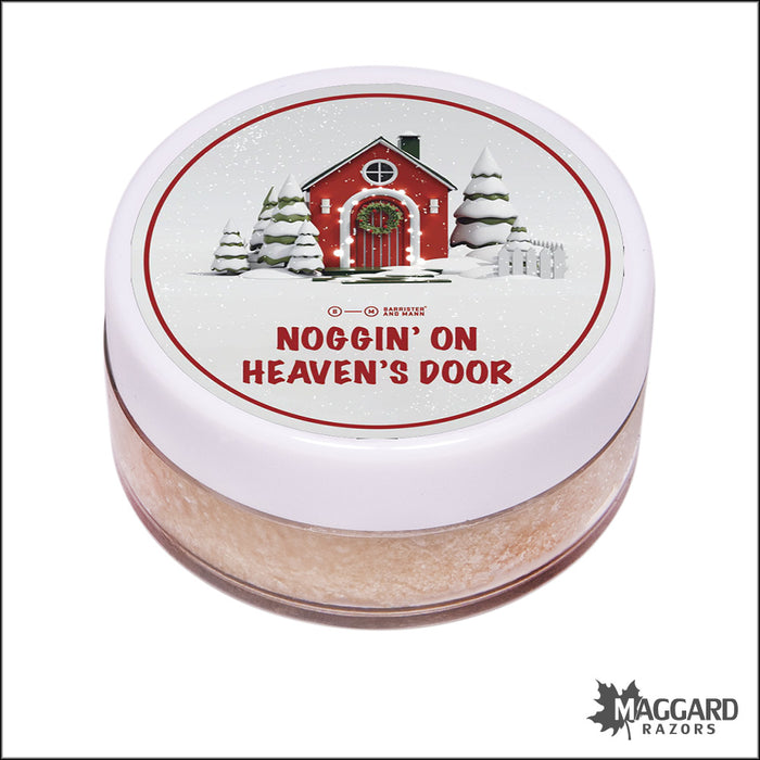 Barrister and Mann Noggin' On Heaven's Door Artisan Shaving Soap Sample - Seasonal Release