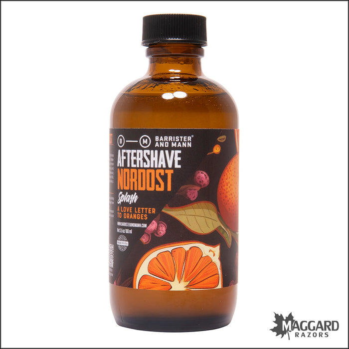 Barrister and Mann Nordost Aftershave Splash, 3.5oz- Seasonal Release