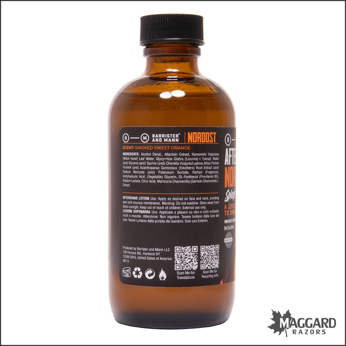 Barrister and Mann Nordost Aftershave Splash, 3.5oz- Seasonal Release