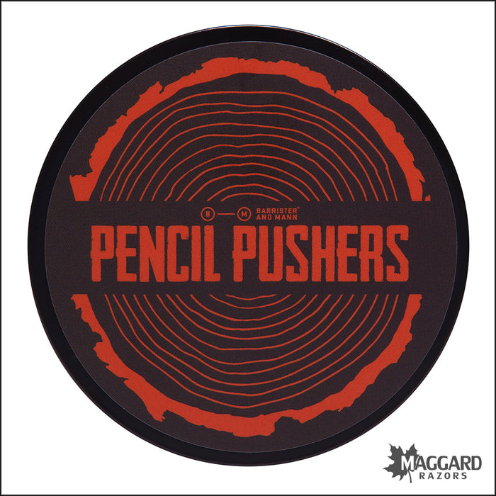 Barrister and Mann Pencil Pushers Shaving Soap, 4oz Vegan Omnibus Base - Seasonal Release