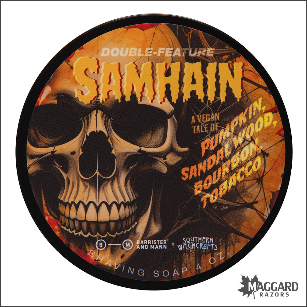 Barrister and Mann Samhain Vegan Shaving Soap, 4oz - Seasonal