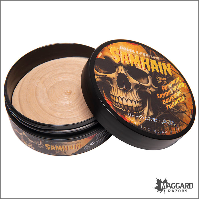 Barrister and Mann Samhain Vegan Shaving Soap, 4oz - Seasonal Release