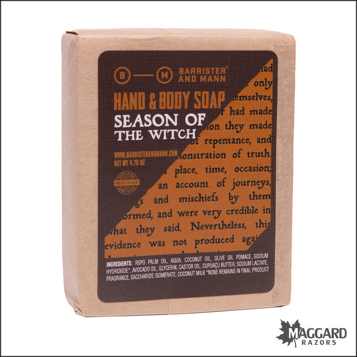 Barrister and Mann Season of the Witch Hand and Body Soap, 4.75oz - Seasonal Release