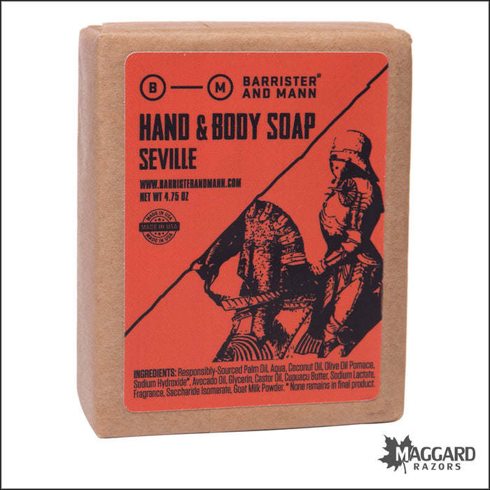 Barrister and Mann Seville Hand and Body Soap, 4.75oz