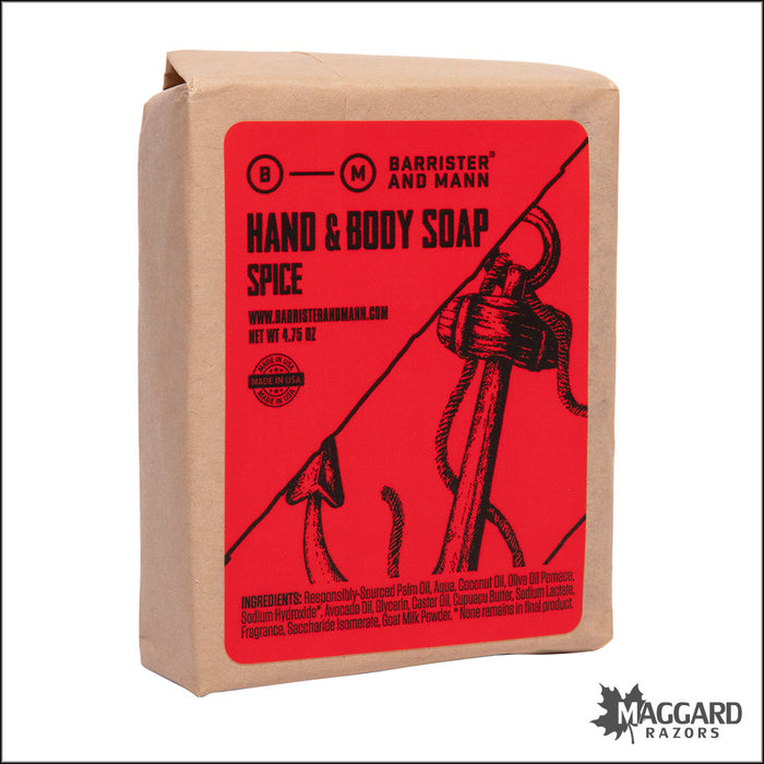 Barrister and Mann Spice Hand and Body Soap, 4.75oz