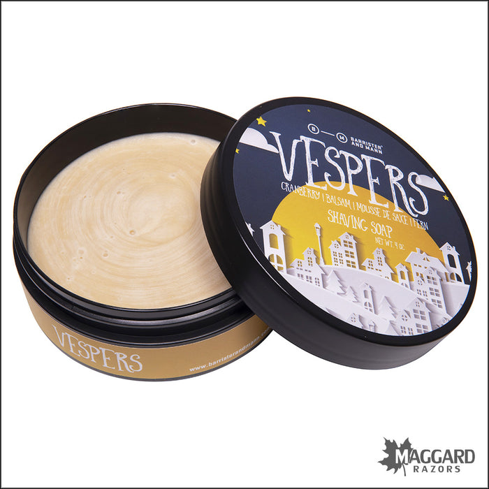 Barrister and Mann Vespers Artisan Shaving Soap, 4oz - Seasonal Release