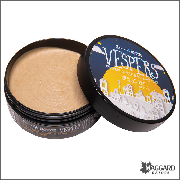Barrister and Mann Vespers Shaving Soap, 4oz - Seasonal Release