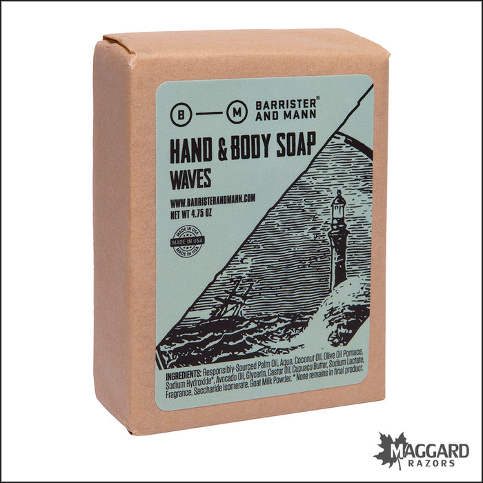 Barrister and Mann Waves Hand and Body Soap, 4.75oz