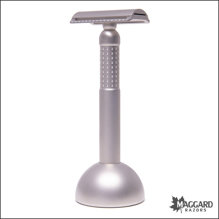 [BLACK FRIDAY] Tatara Razors Nodachi Silver Matte Razor + Stand